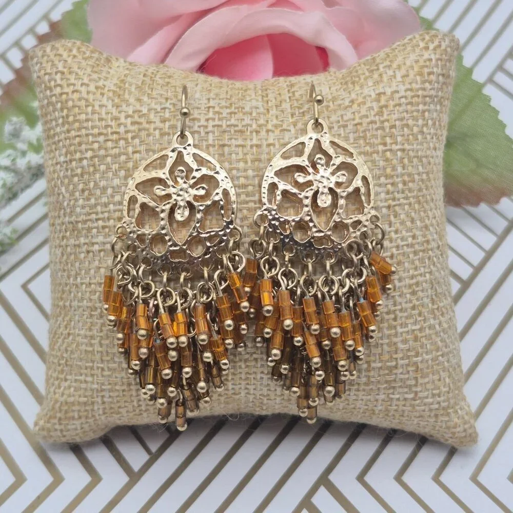 Cute Gold Tone Dangle Bead 3